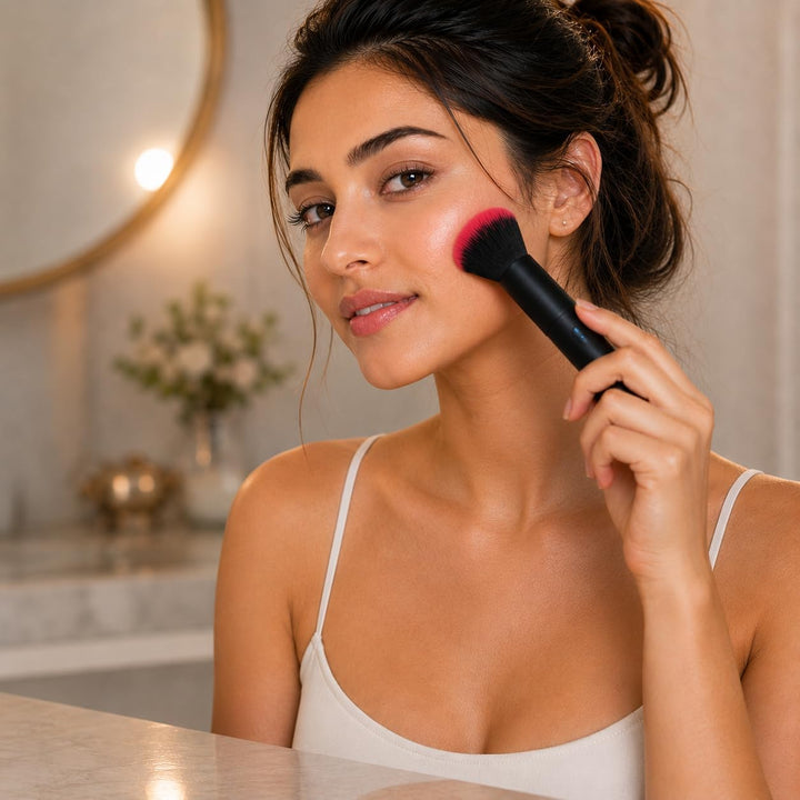 Rechargeable Makeup Brush Realistic Vibrator Dong Massager Femal-E Adult Toy