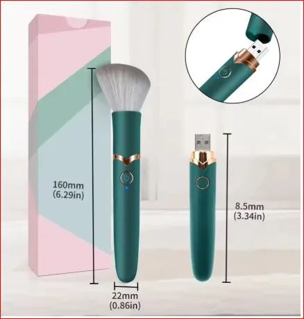 Rechargeable Makeup Brush Realistic Vibrator Dong Massager Femal-E Adult Toy