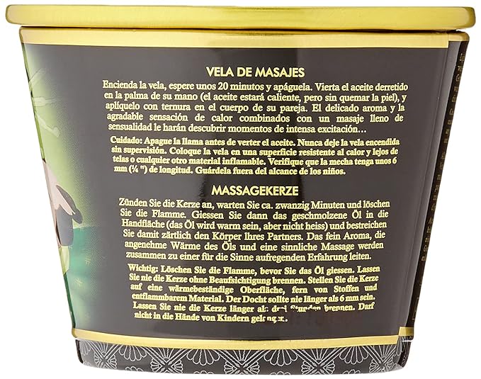 Shunga Erotic Art Massage Candle Exotic Green Tea