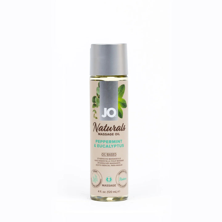 JO Naturals Massage Oil Peppermint & Eucalyptus