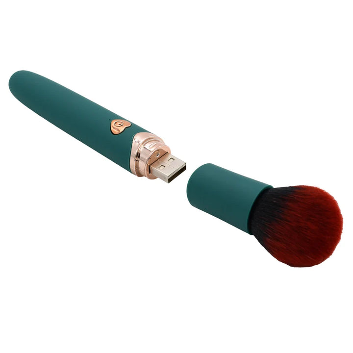Rechargeable Makeup Brush Realistic Vibrator Dong Massager Femal-E Adult Toy
