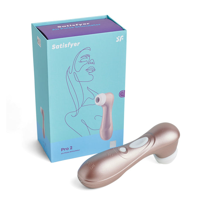 Womens Masturbators Satisfyer Clitoris Stimulator (Rose Gold) | Pro 2 Air-Pulse