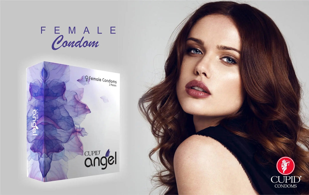 Cupid Angel Female Condoms (Purple) - Set of 3 Female Condom freeshipping - gizmoswala