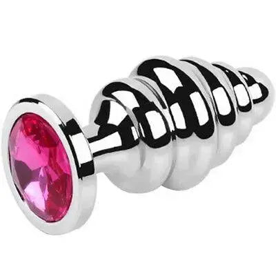 Masturbator GizCombo9 - ANAL BUTT PLUG SPIRAL SHAPE + LIPSTICK Masturbator