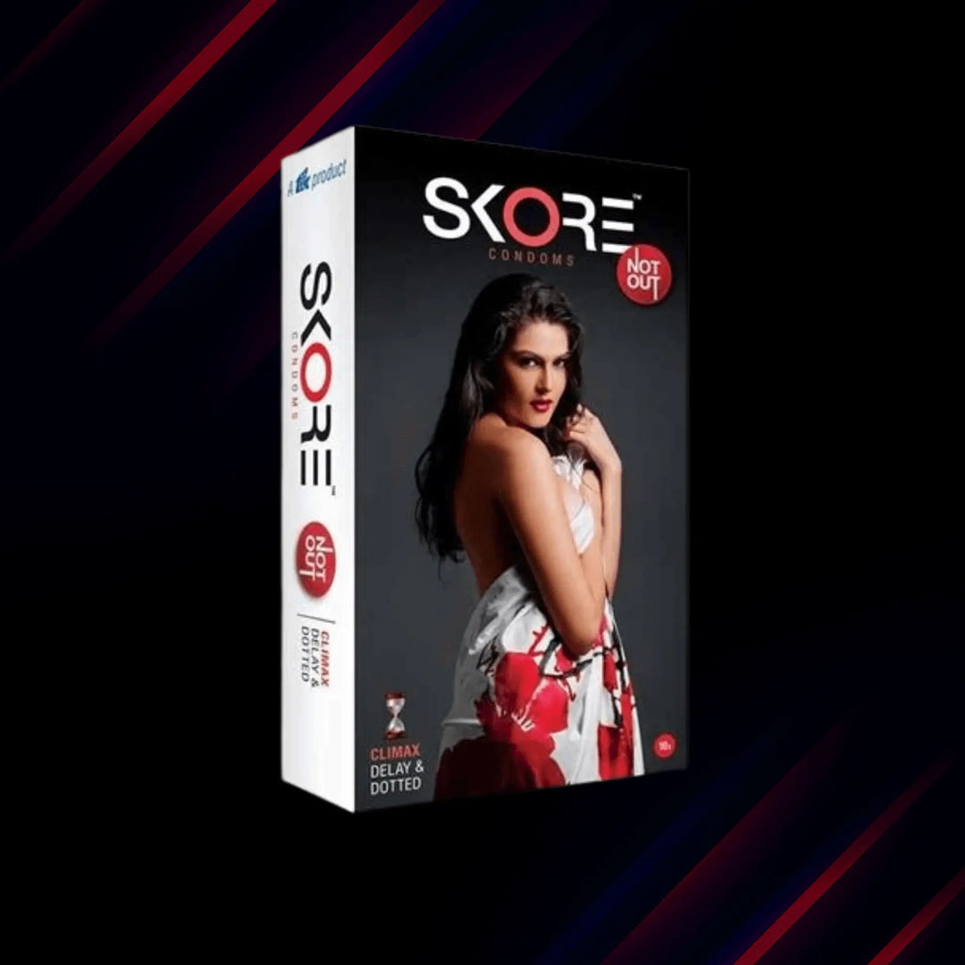 SKORE Not Out Dotted Pack of 10 Condoms Condom freeshipping - gizmoswala